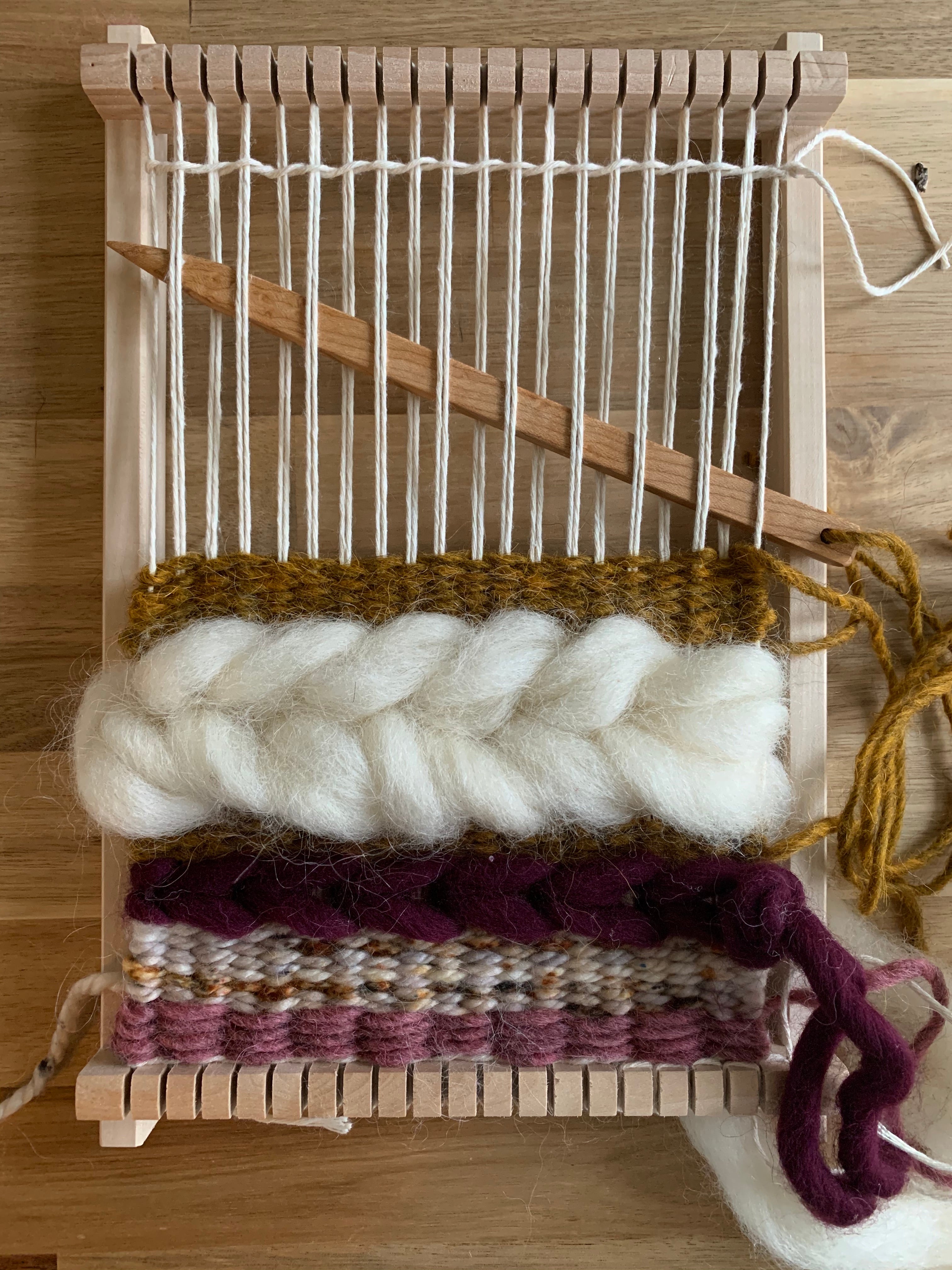 Weave Experiments, Stick Weaving