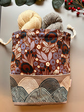 Load image into Gallery viewer, Drawstring Project Bag - Winter Garden

