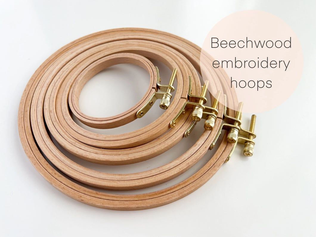 Beechwood Embroidery Hoops, 4
