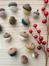 Load image into Gallery viewer, Felted Acorns - Set of 12
