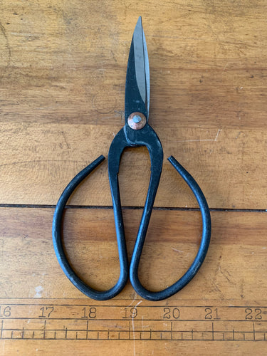 Large pair of steel bonsai-style scissors