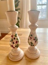 Load image into Gallery viewer, Hand-painted Wood Candlesticks
