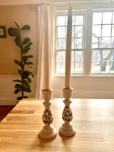 Load image into Gallery viewer, Hand-painted Wood Candlesticks
