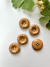 Load image into Gallery viewer, Vintage 1” Japanese Leather Buttons

