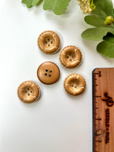 Load image into Gallery viewer, Vintage 1” Japanese Leather Buttons
