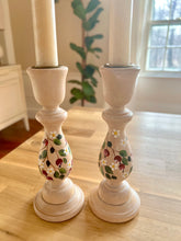 Load image into Gallery viewer, Hand-painted Wood Candlesticks

