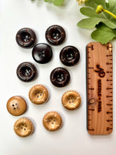 Load image into Gallery viewer, Vintage 1” Japanese Leather Buttons
