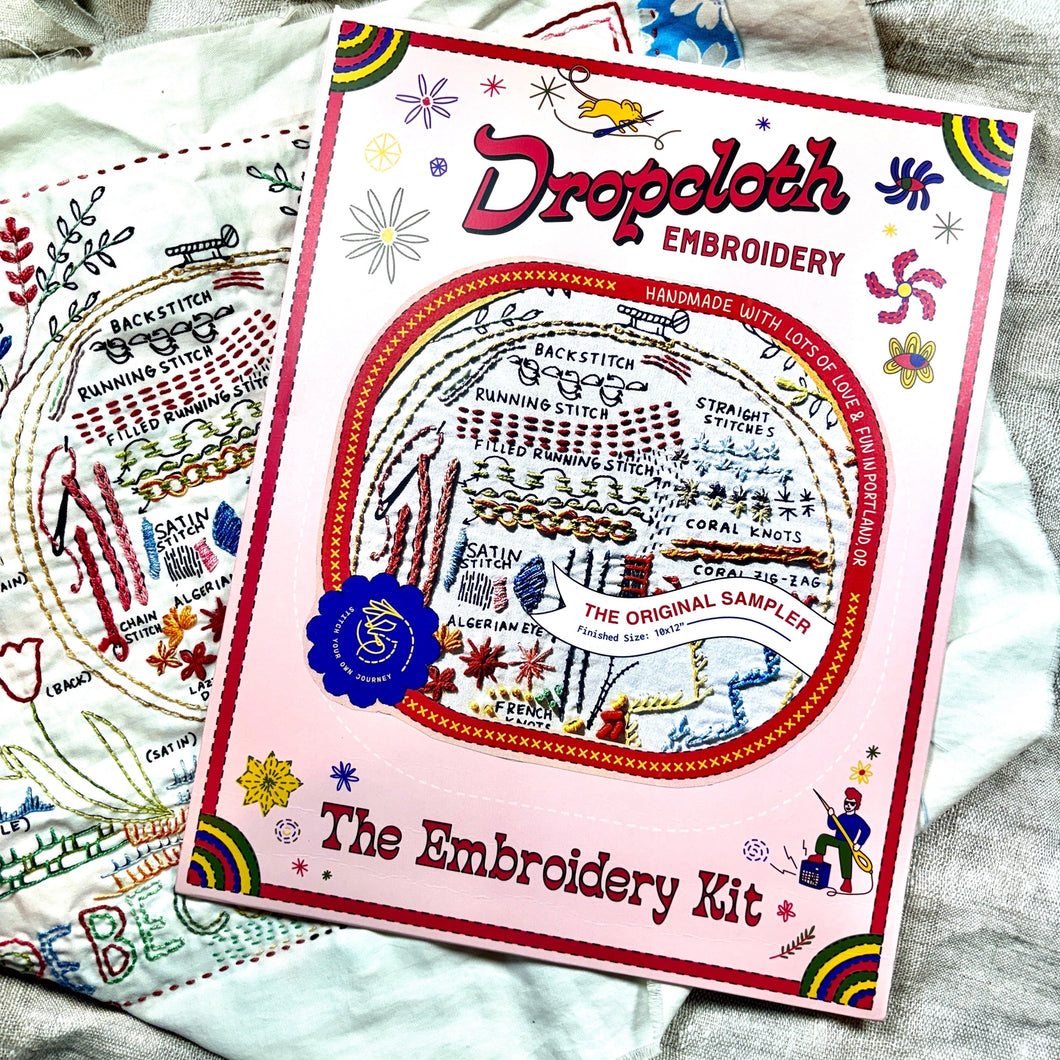 Dropcloth Original Embroidery Sampler Kit