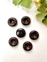 Load image into Gallery viewer, Vintage 1” Japanese Leather Buttons
