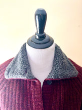 Load image into Gallery viewer, Woolrich Wool Cardigan, Wine Color
