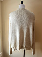 Load image into Gallery viewer, Hand Knit White Cardigan
