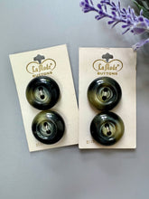 Load image into Gallery viewer, Vintage Green Buttons, Set of 4
