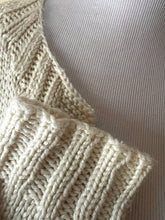 Load image into Gallery viewer, Hand Knit White Cardigan
