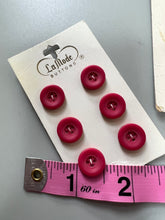 Load image into Gallery viewer, Vintage Buttons, Magenta, Set of 12
