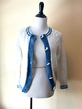 Load image into Gallery viewer, Vintage Hand-Knit Ice Skating Cardigan
