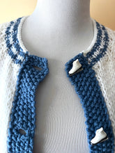 Load image into Gallery viewer, Vintage Hand-Knit Ice Skating Cardigan
