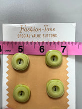 Load image into Gallery viewer, Vintage Buttons, Green Set of 6
