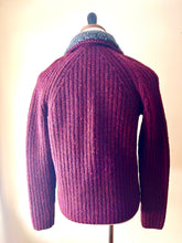 Load image into Gallery viewer, Woolrich Wool Cardigan, Wine Color
