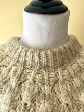 Load image into Gallery viewer, Hand-Knit Yoke Patterned Sweater, Gray
