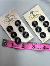 Load image into Gallery viewer, Vintage Charcoal Buttons, Set of 12
