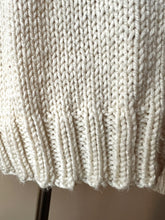 Load image into Gallery viewer, Hand Knit White Cardigan
