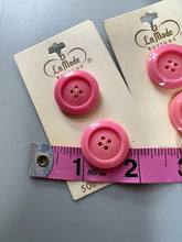 Load image into Gallery viewer, Vintage Buttons, Pink, Set of 4
