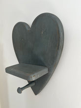 Load image into Gallery viewer, Heart-Shaped Wood Shelf, Blue
