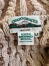 Load image into Gallery viewer, Vintage Aran Crafts Merino Wool Cardigan
