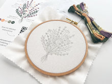Load image into Gallery viewer, Lavender Embroidery Kit
