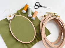 Load image into Gallery viewer, Oval Wood Embroidery Hoop - 4&quot;x6&quot;
