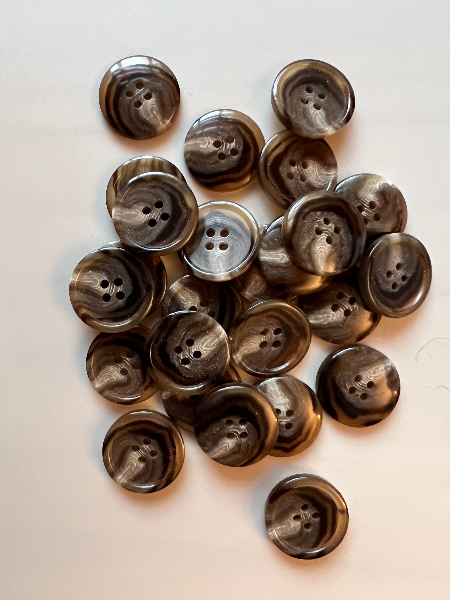 Nine 1920’s Vintage Metal Small Buttons