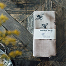 Load image into Gallery viewer, Linen Tea Towels - Bees
