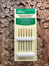 Load image into Gallery viewer, Clover Gold Eye Chenille Needles (No.20)
