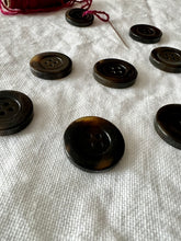 Load image into Gallery viewer, Vintage 1&quot; Dark Tortoiseshell Buttons
