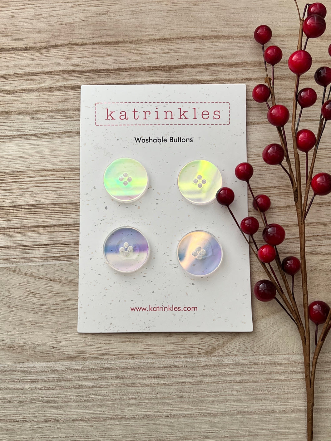 Shimmery Buttons (2 color options)