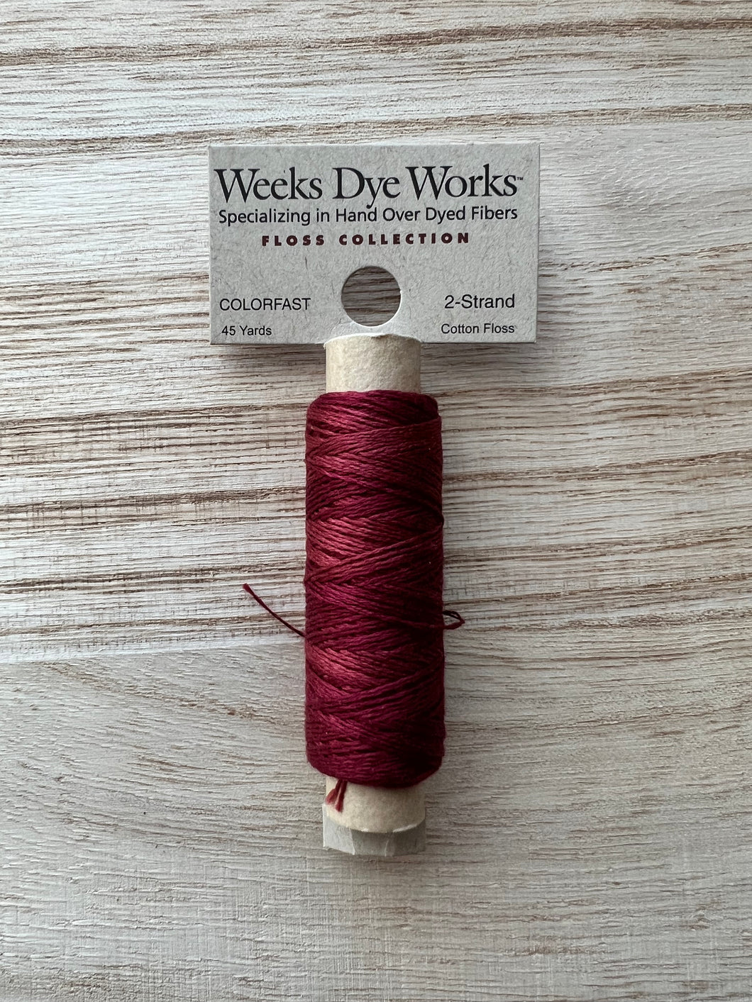 Weeks Dye Works 2-Strand Threads - Lancaster Red