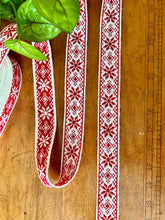 Load image into Gallery viewer, Vintage Ribbon - Red Snowflake
