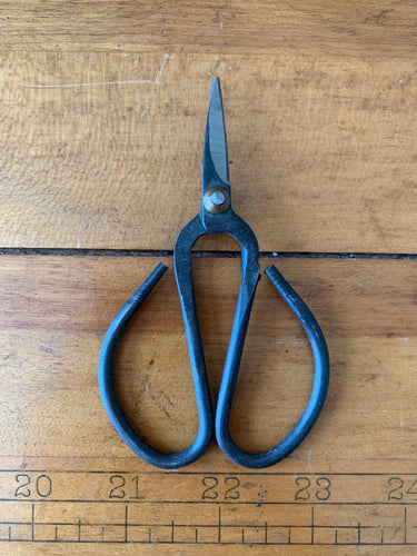 Small pair of steel bonsai-style scissors