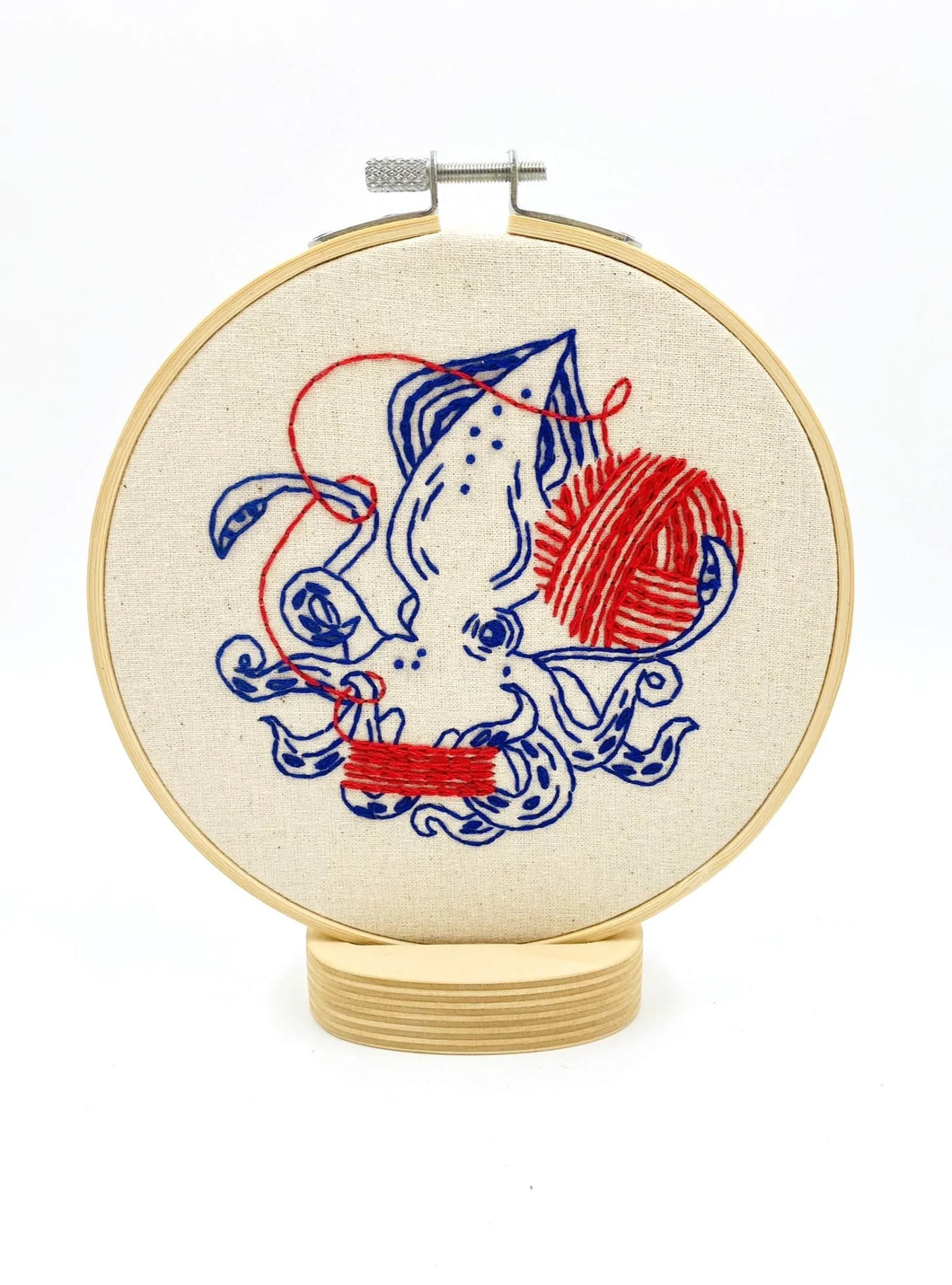Squid Balling Yarn Embroidery Kit