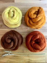 Load image into Gallery viewer, Wool Roving  - Warm Earth

